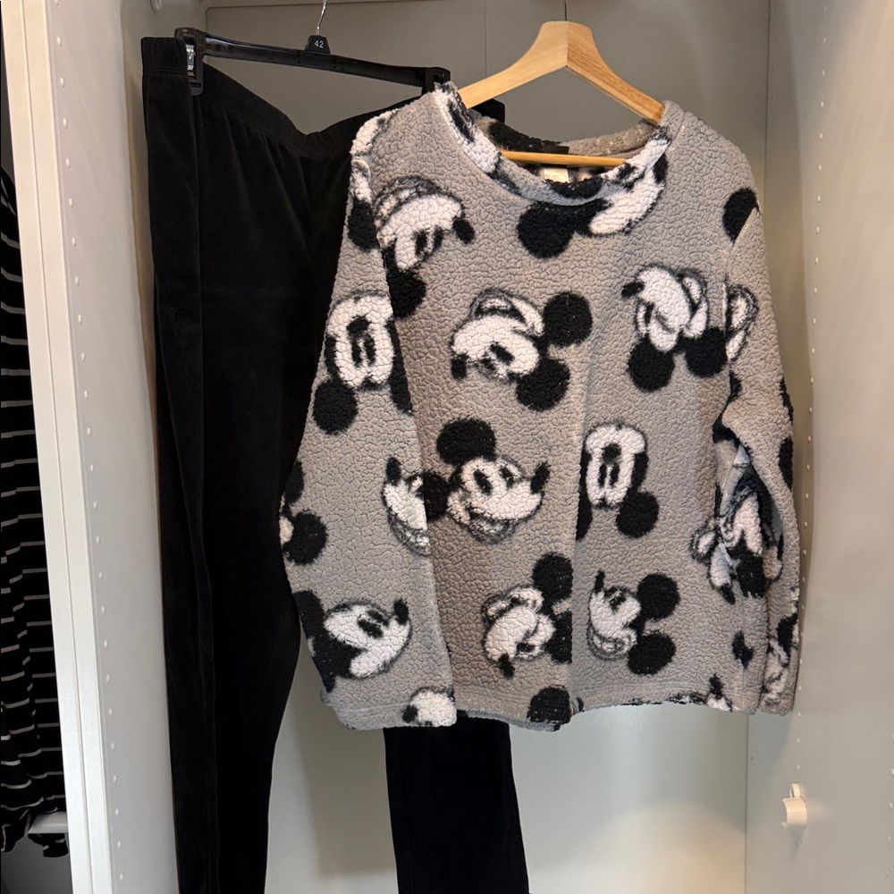 Disney Gray Mickey Mouse Women’s Pajamas